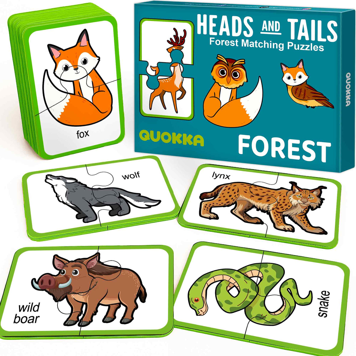 16 Matching Pairs of Forest Animals