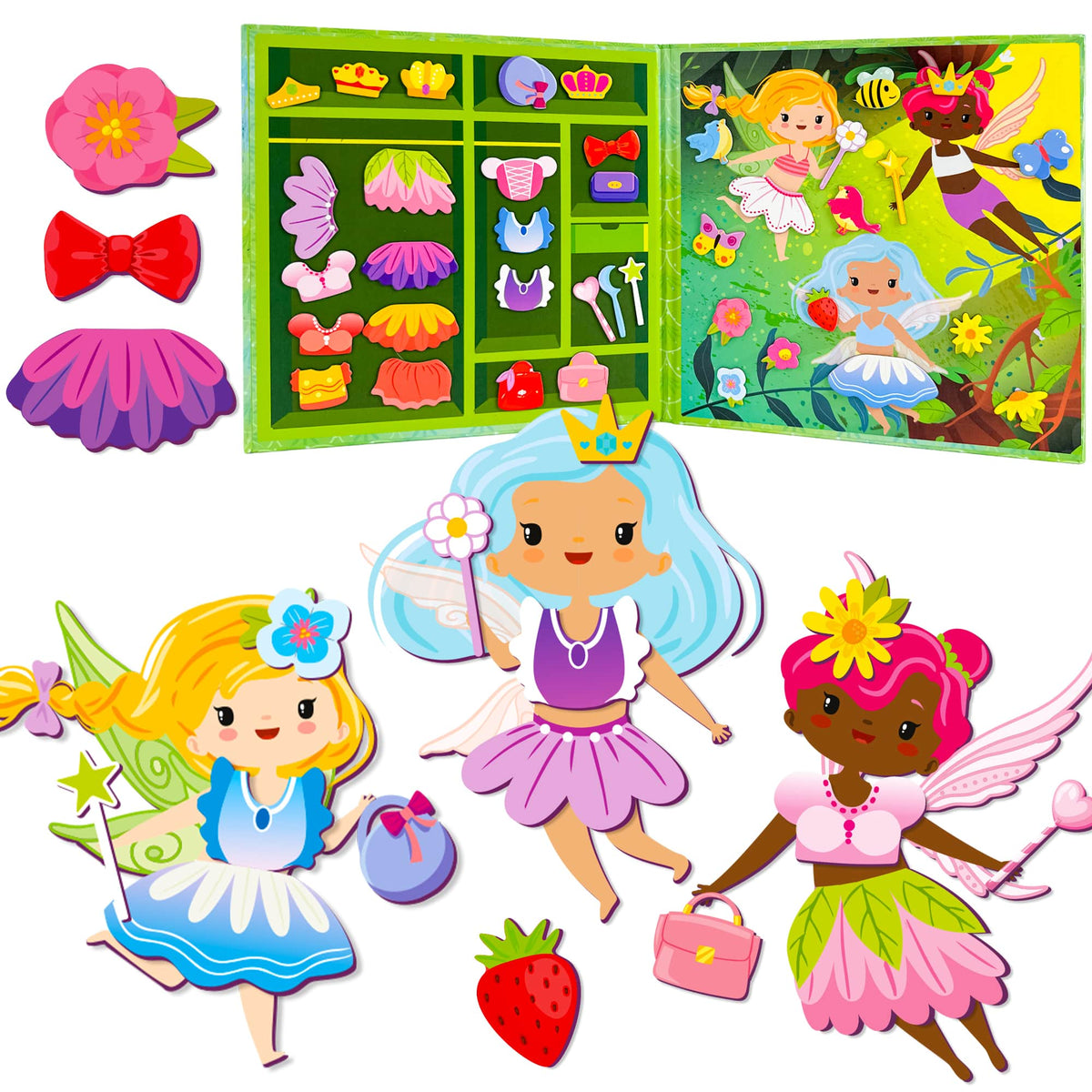 Magnetic Dress-Up Dolls for Girls