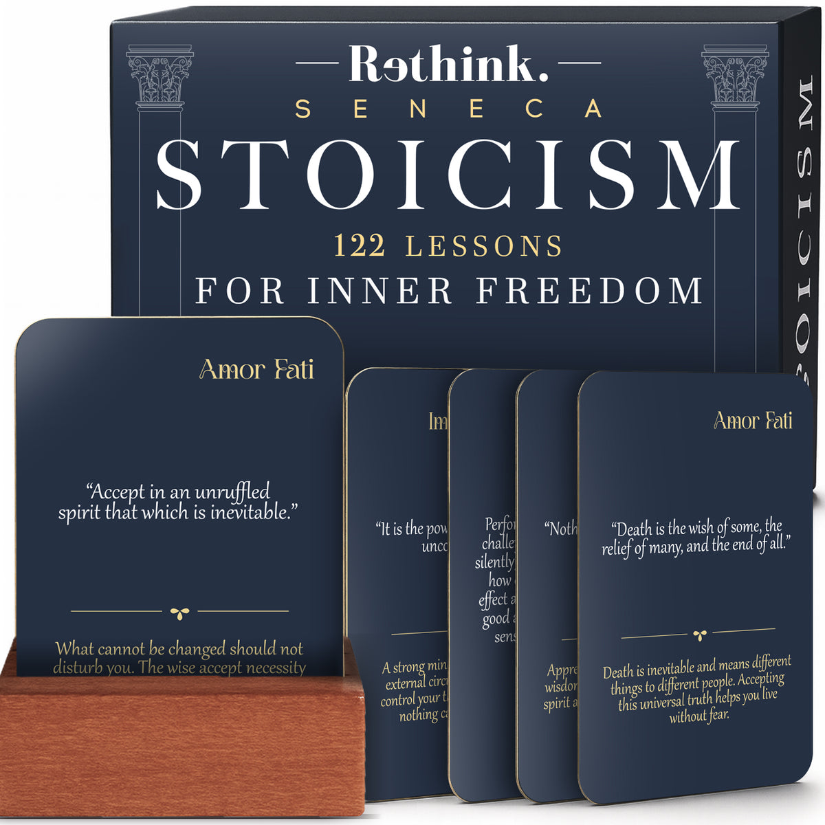 Stoicism Cards Seneca - 122 Daily Quotes & Exercises