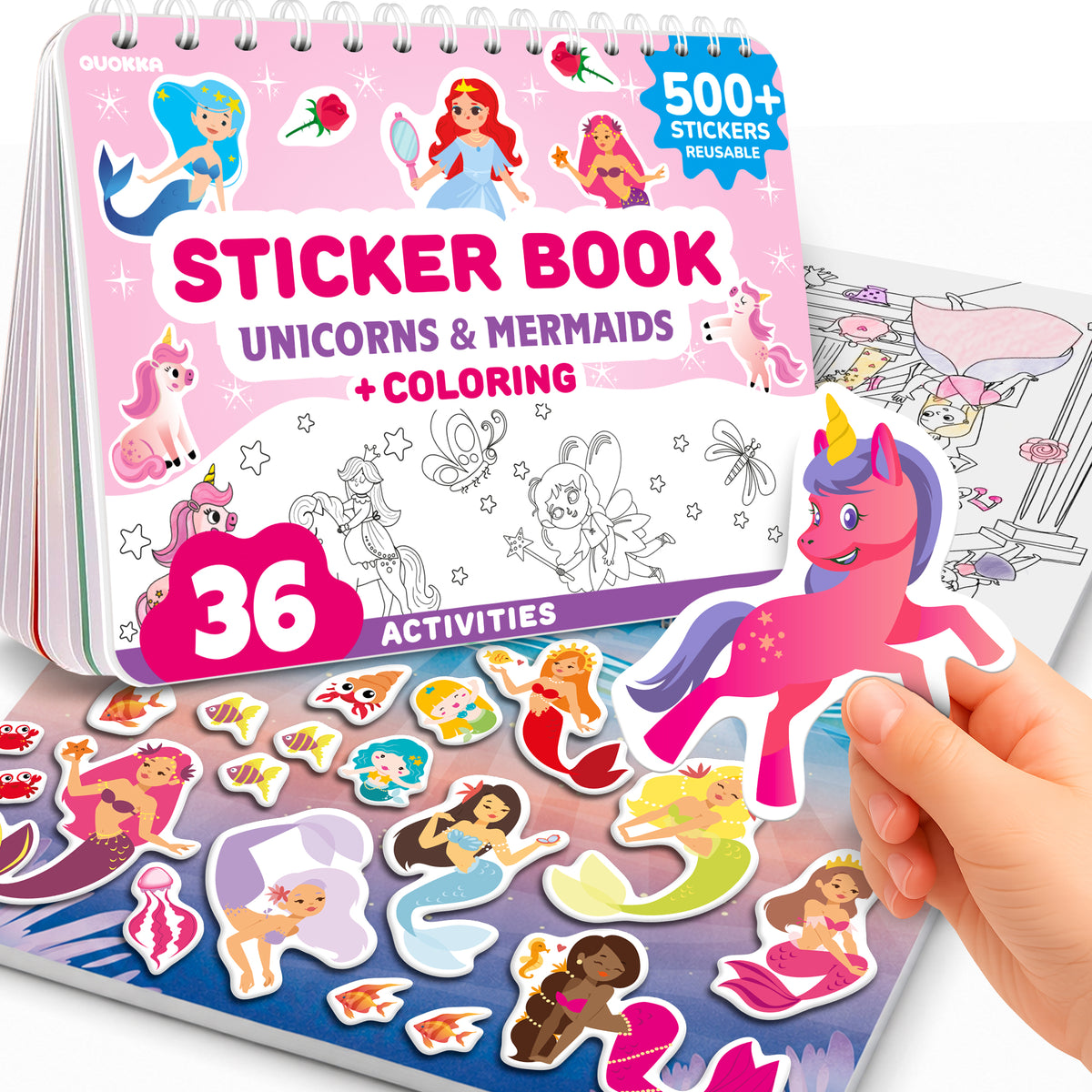 Sticker Book for Kids Fairy Tale - Draw & Stick Creative Workbook