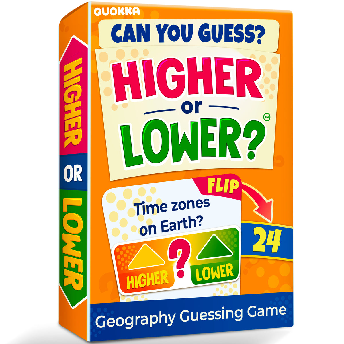 Higher or Lower Geography Family Board Game