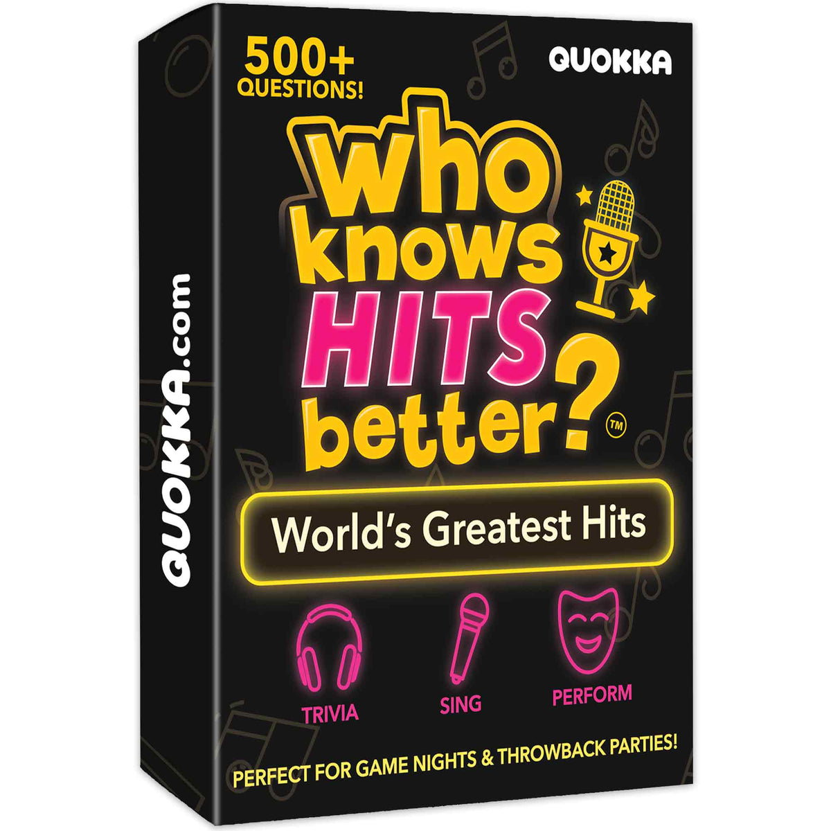 Card Game Who Knows Hits Better? 500+ Questions Music Games