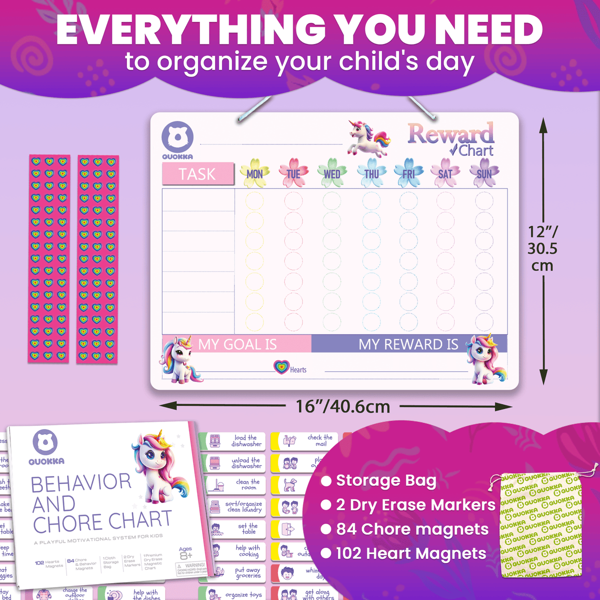 Magnets for Responsibility Chart for Kids