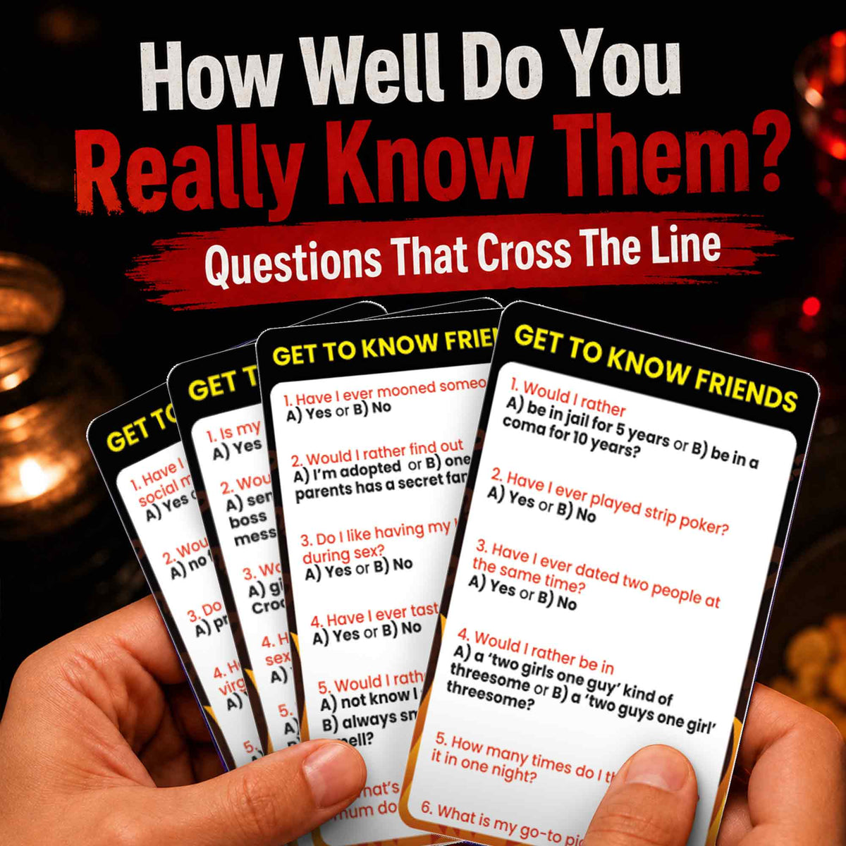 Party Card Game for Adults - Who Knows Me Better NSFW