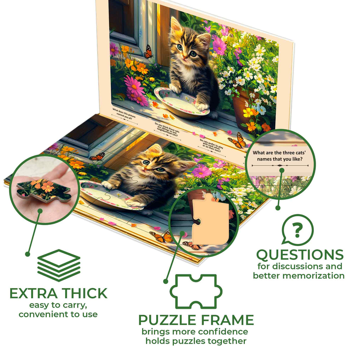 13 Pcs Dementia Puzzles for Elderly | Animals
