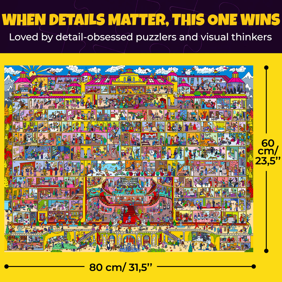 Bundle Set 6x1000 Piece Puzzle for Adults with Hidden Secrets