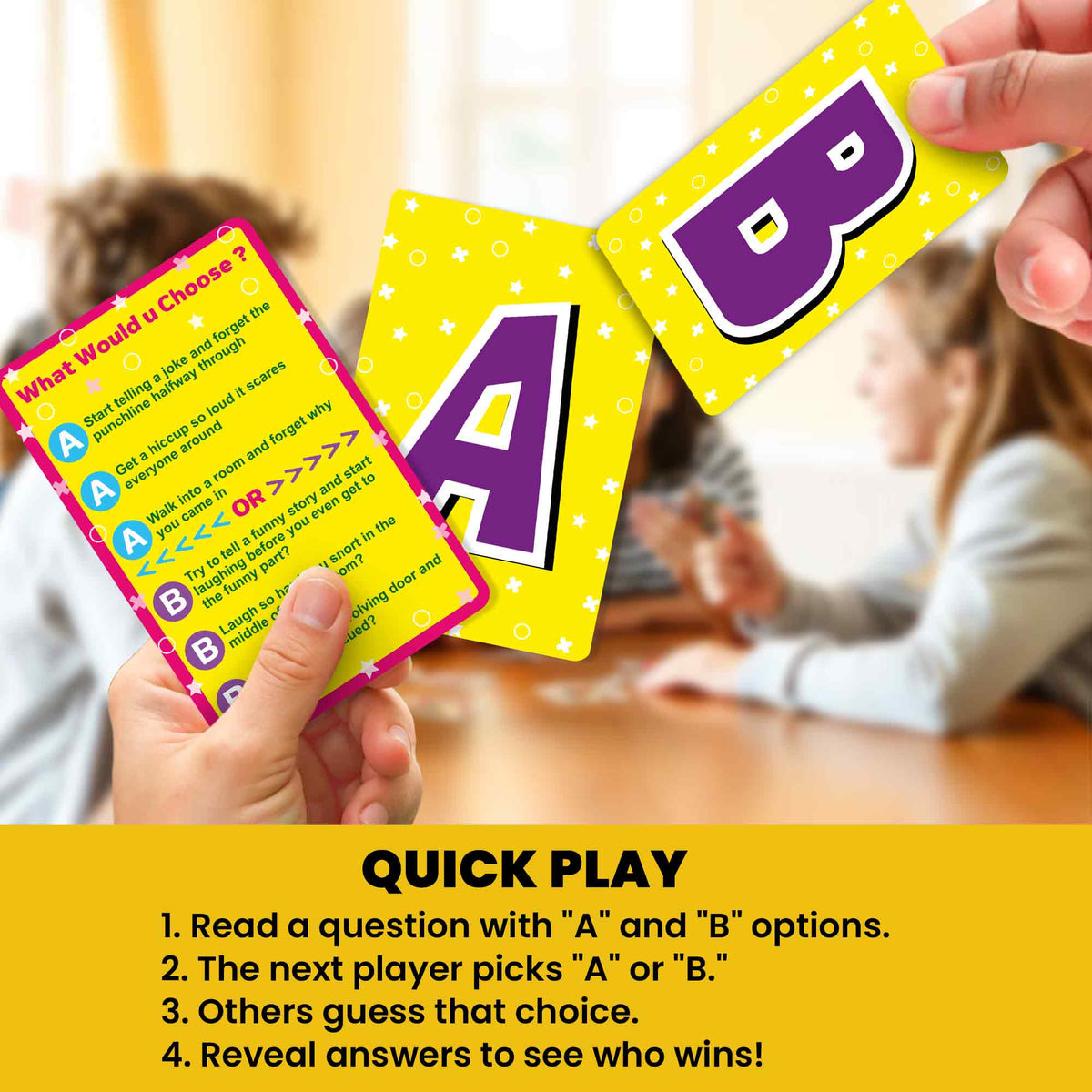Card Game What Would You Choose? Hilarious Situations for Family