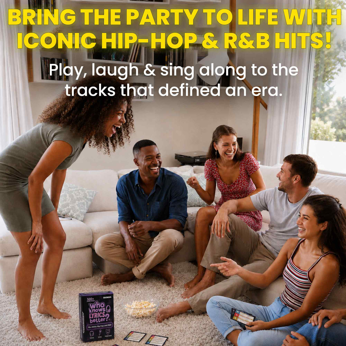 Card Game Who Knows Lyrics Better? 90s & 2000s Hip-Hop & R&B