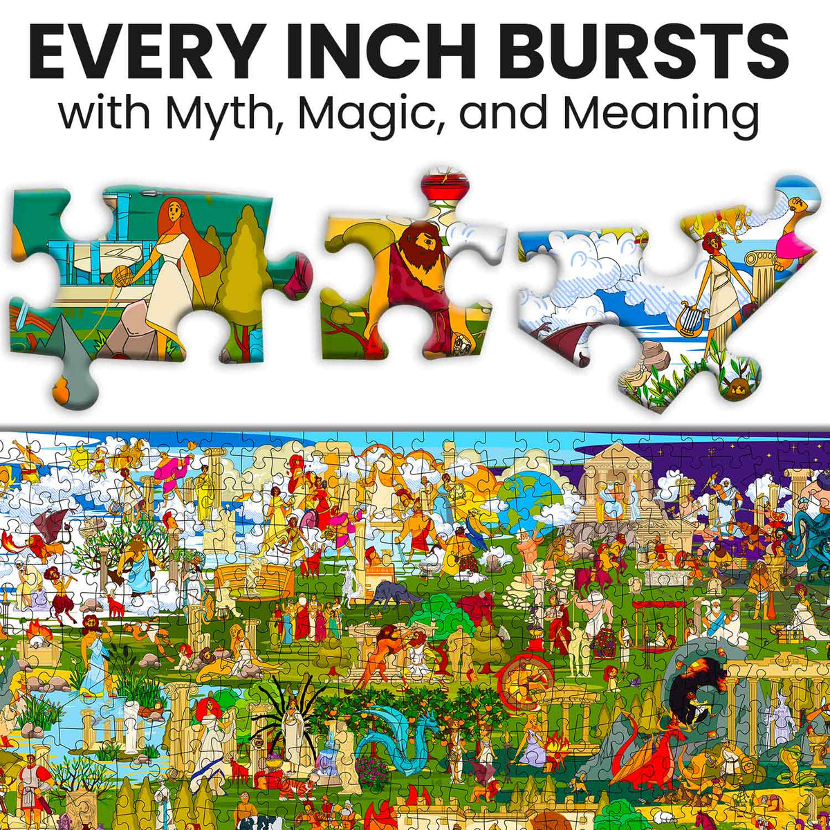 Bundle Set 9x1000 Piece Puzzle for Adults with Extra Fun Challenges