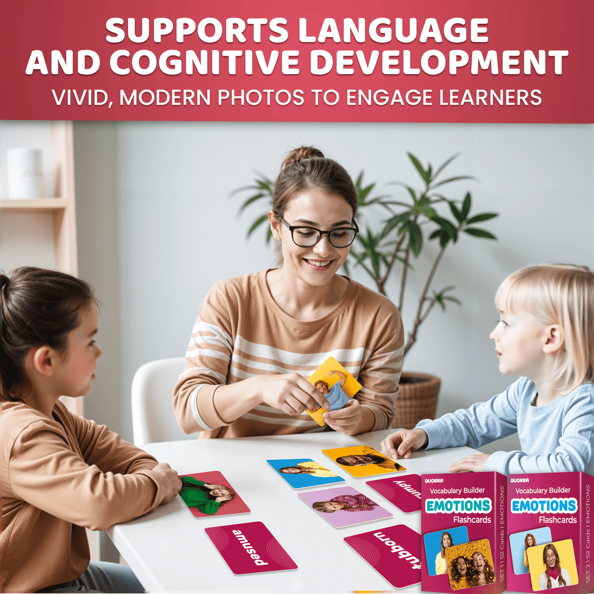 Emotions Vocabulary Building Cards