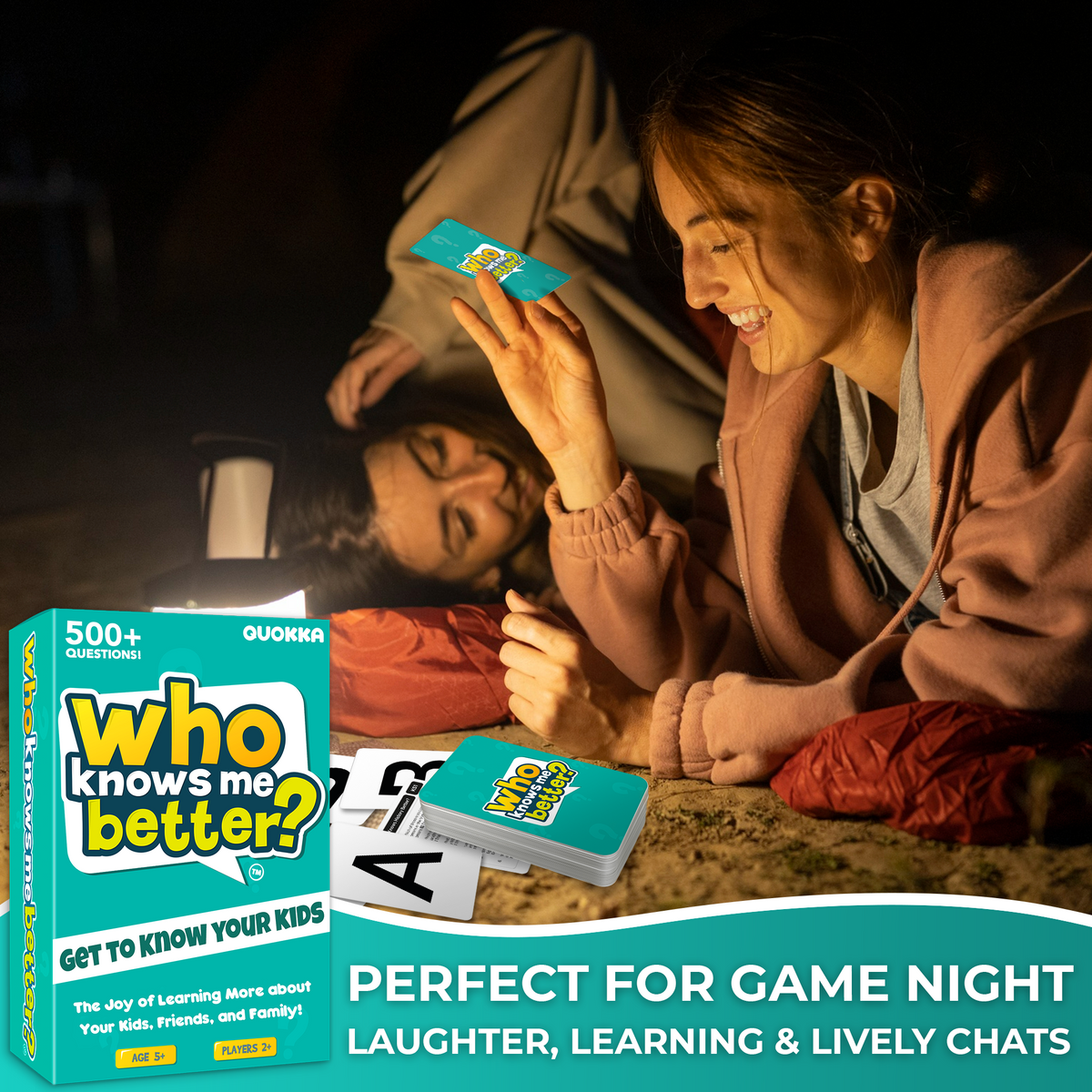 Who Knows Me Better Kids & Family Card Quiz Game