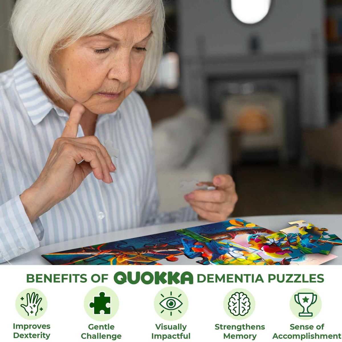 35 Piece Dementia Puzzles for Elderly | Birds, Dogs & Cats