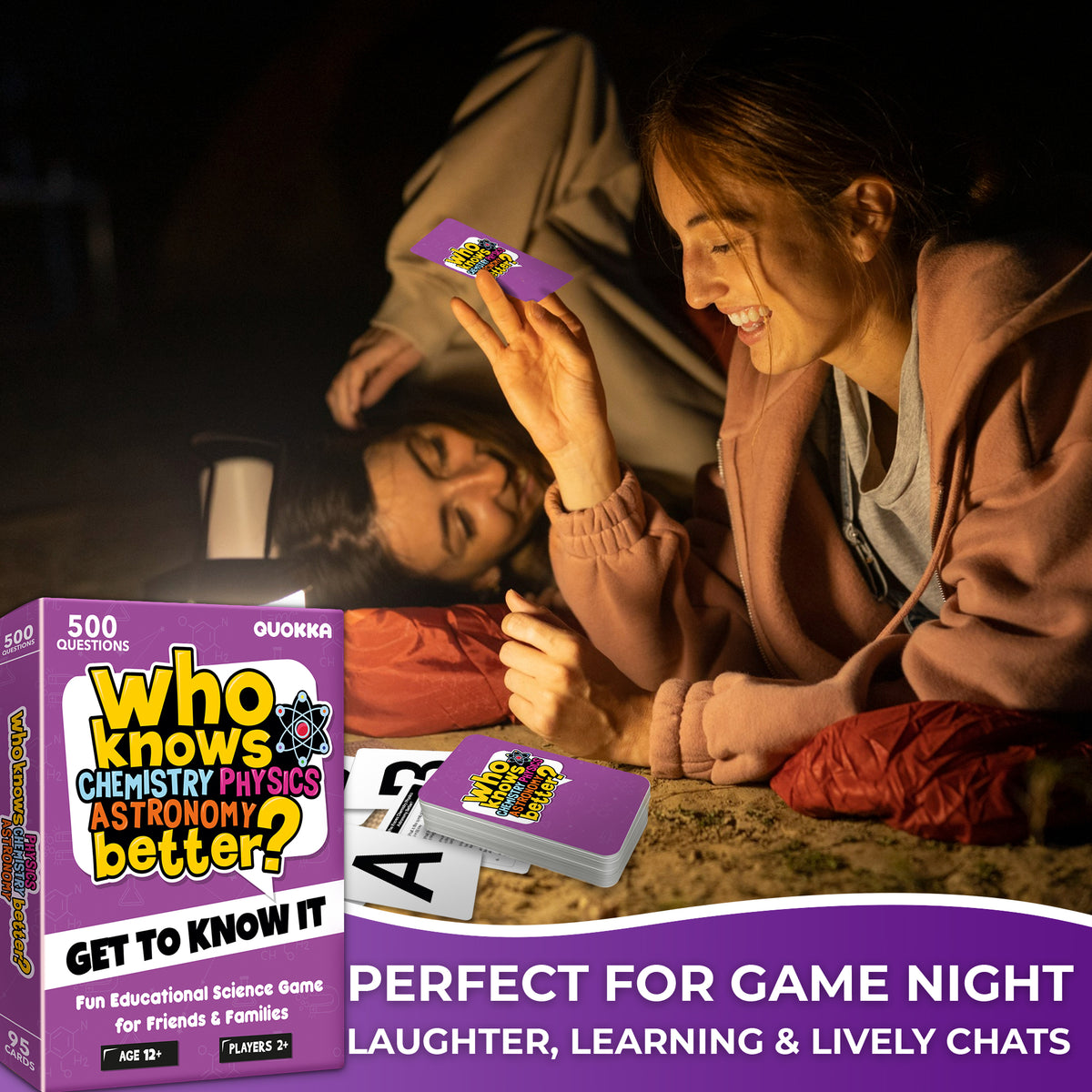 Trivia Family Game Who Knows Science Better? for Adults