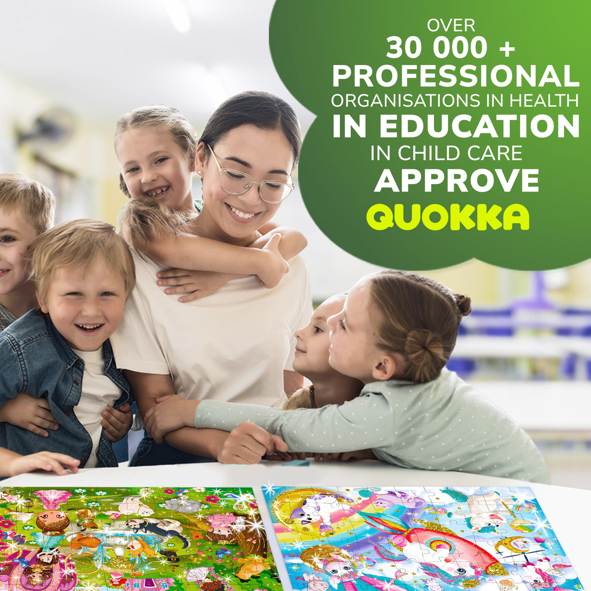 60 Piece Puzzles for Kids | Unicorns, Mermaids, Princesses & Fairy Tale