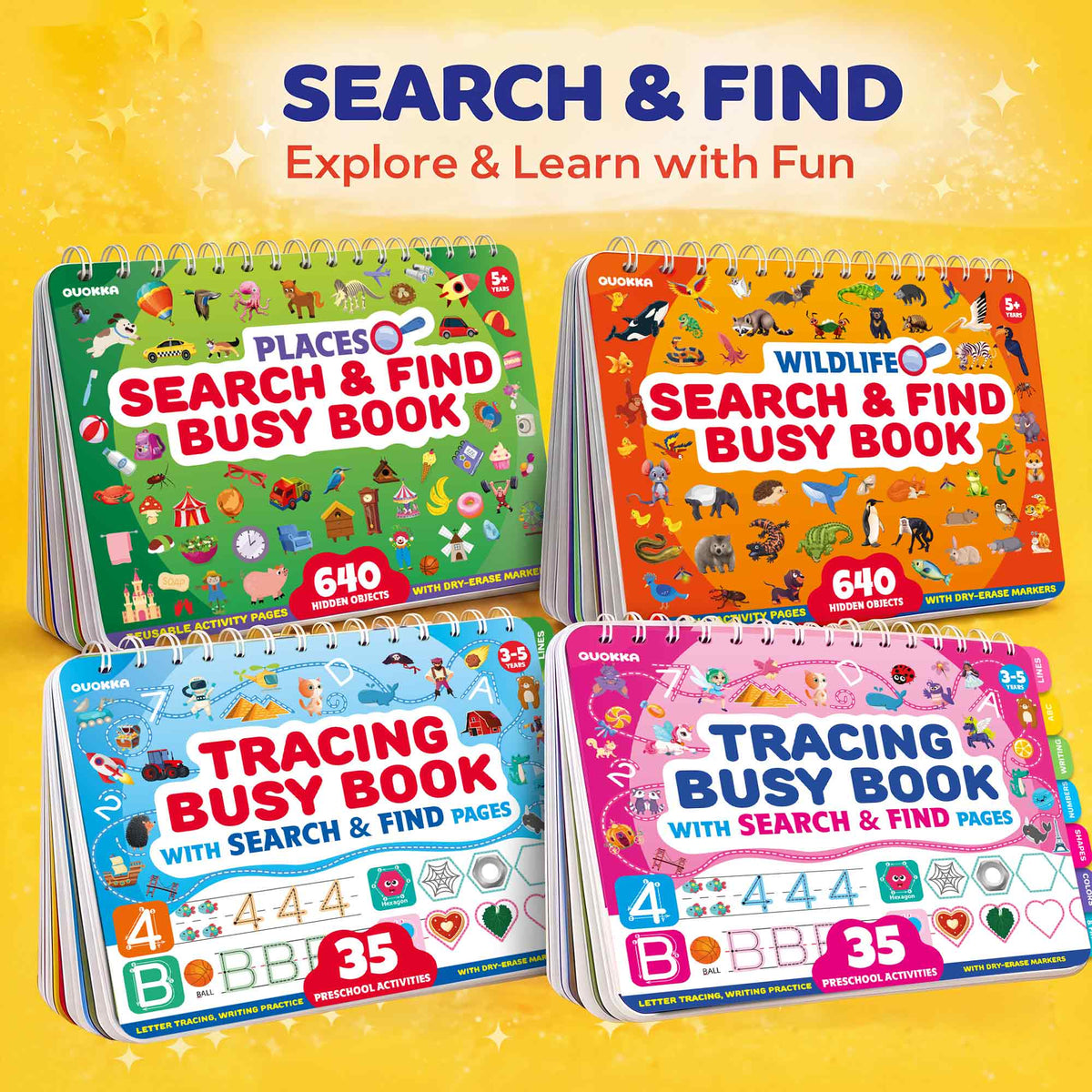 Busy Book for Toddlers - Wildlife Search and Find Activity