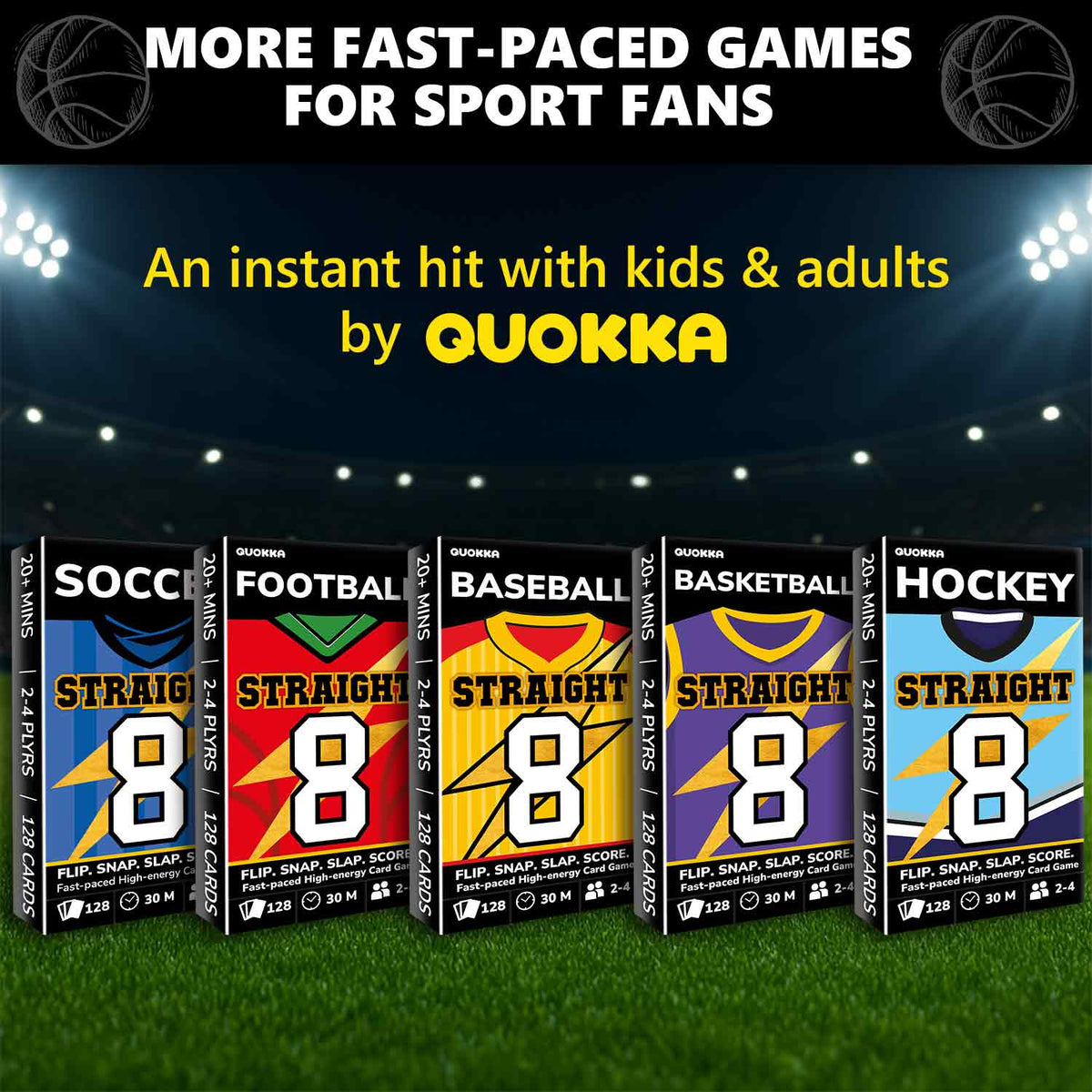 Fast-Paced Basketball Card Game for Kids & Adults
