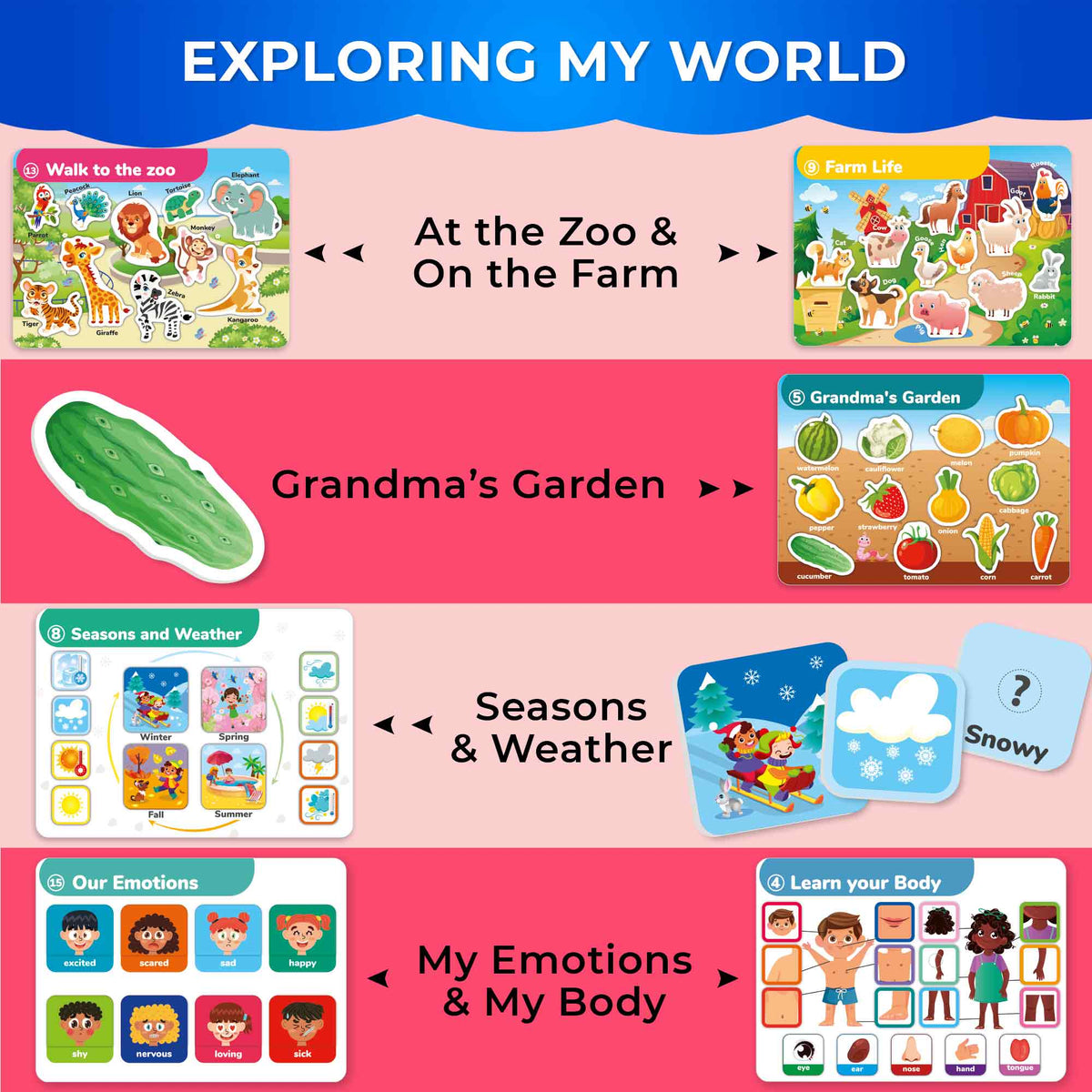 Montessori Busy Book for Toddlers | Activity Book with Interactive Pages