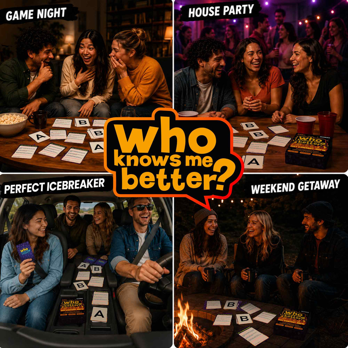Party Card Game for Adults - Who Knows Me Better NSFW