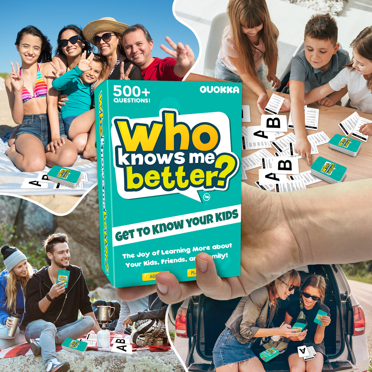 Who Knows Me Better Kids & Family Card Quiz Game