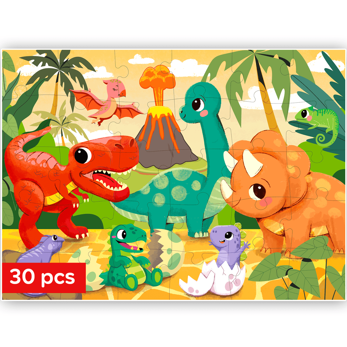 Puzzles for Kids with Dinosaurs