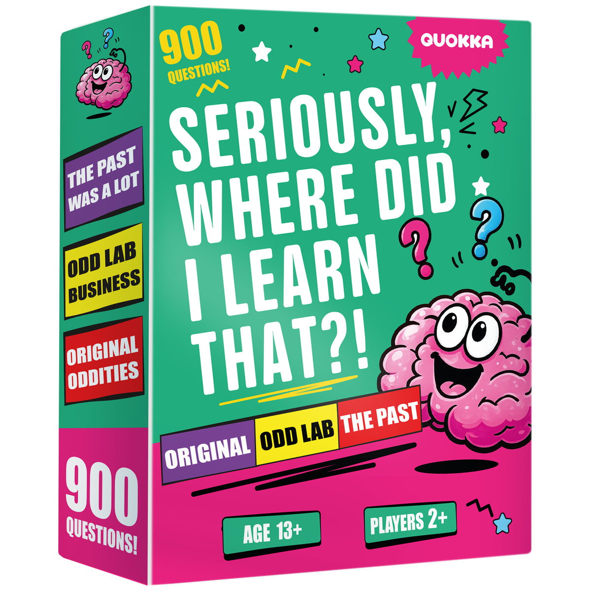Trivia Card Games for Adults & Teens - 900 Questions on World, Science & History Facts