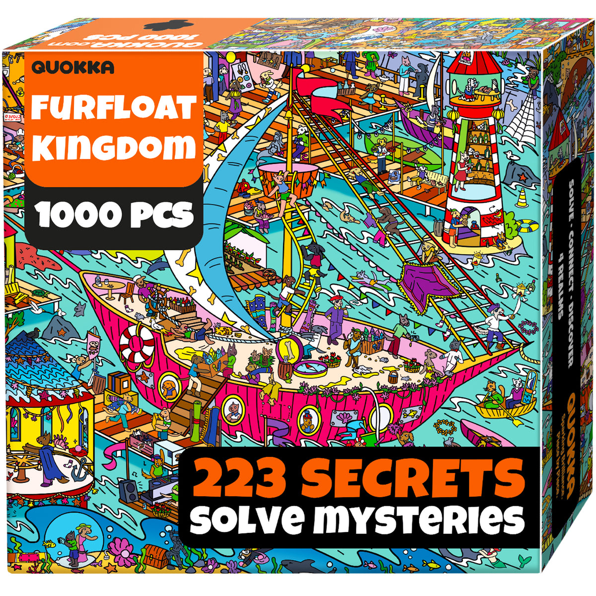 1000 Pcs Puzzle for Adults with Hidden Tasks | Furfloat Kingdom