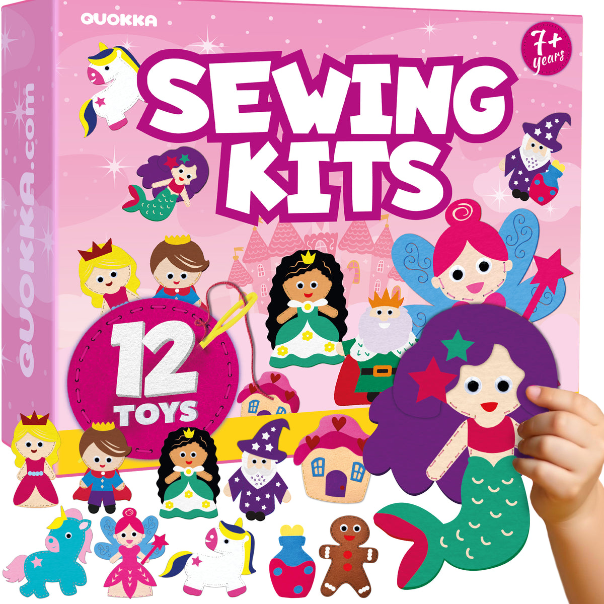 Craft Kits for Kids - 12 Fairy Tale Sewing Kit Basic