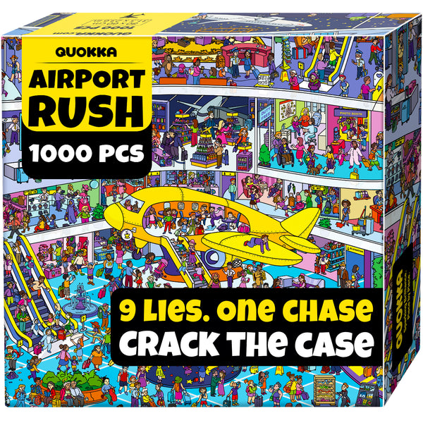 1000 Pcs Puzzle for Adults with Hidden Tasks - Airport