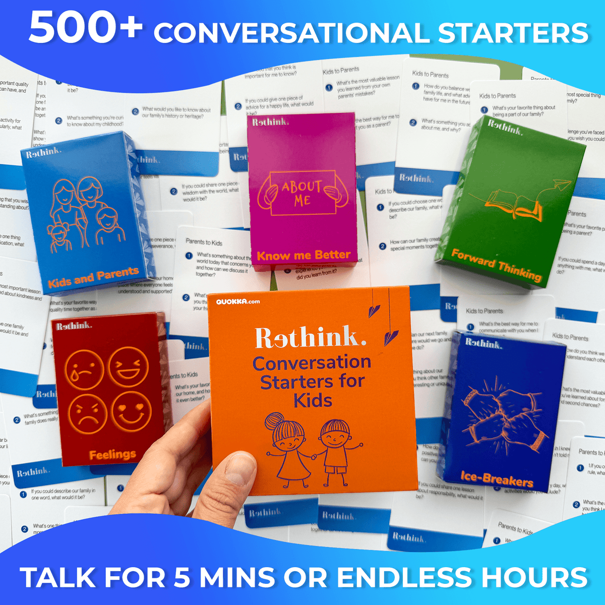 QUOKKA Rethink!: Conversation Starters for Kids and Family 