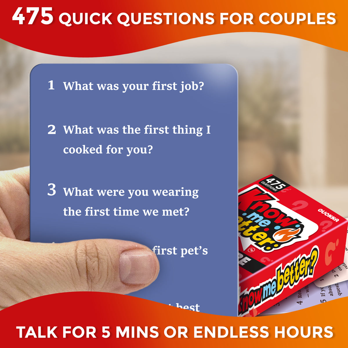 Couples Card Game Quick Fire – Date Night Conversation Starter