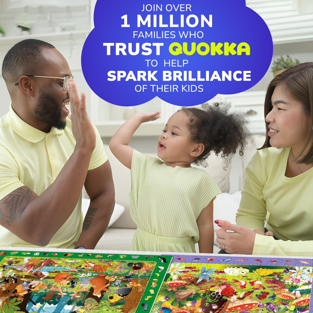 100 Piece Search & Find Puzzles for Kids with Animals, Bugs