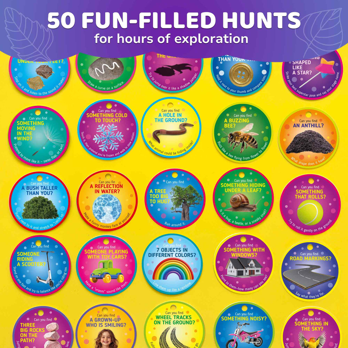 Scavenger Hunt Game for Kids - 50 Cards Activities Outdoor L.2