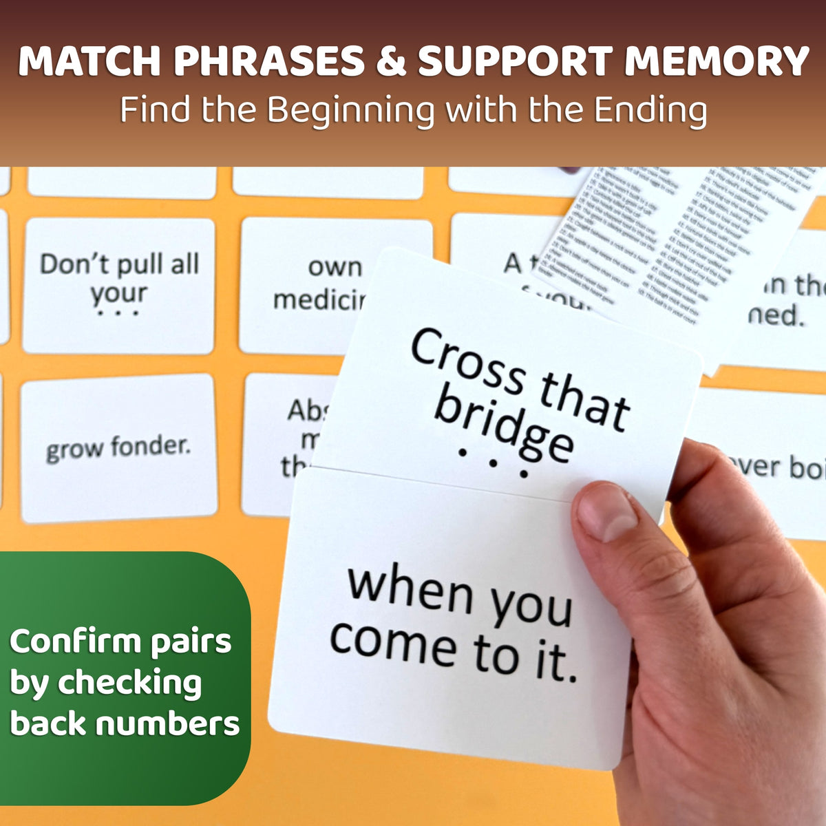 Figures of Speech Memory Card Game