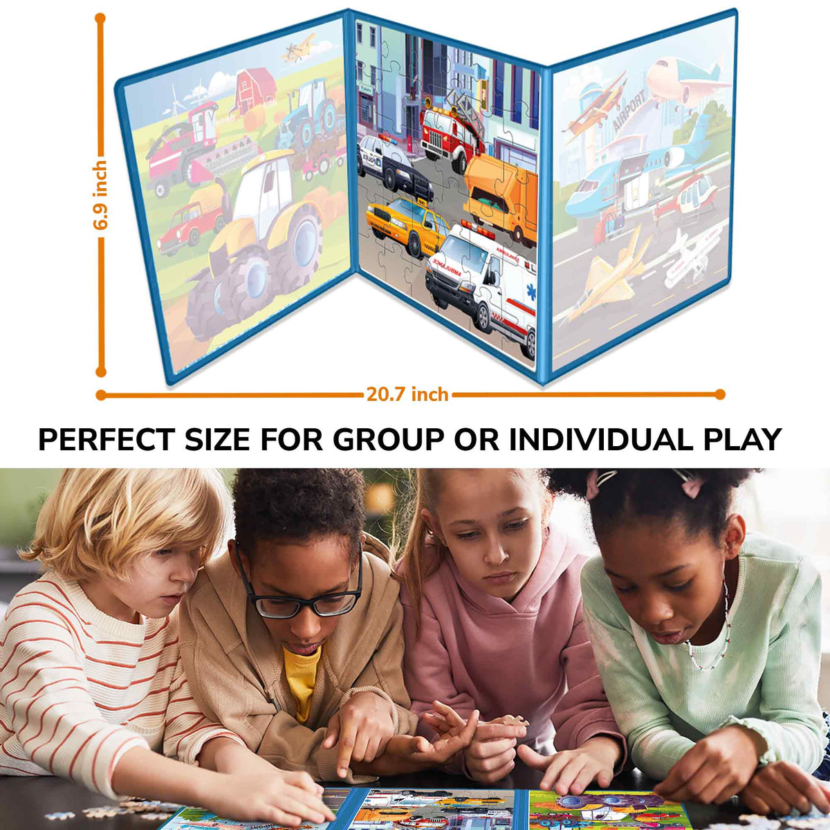 Magnetic Book Puzzle for Kids