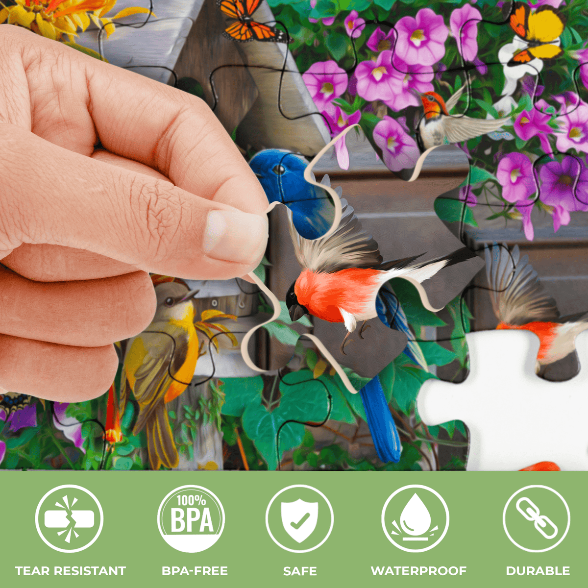 35 Piece Dementia Puzzles for Elderly | 3 Alzheimers Jigsaw Puzzle Games for Adults with Birds Steeds and Old City