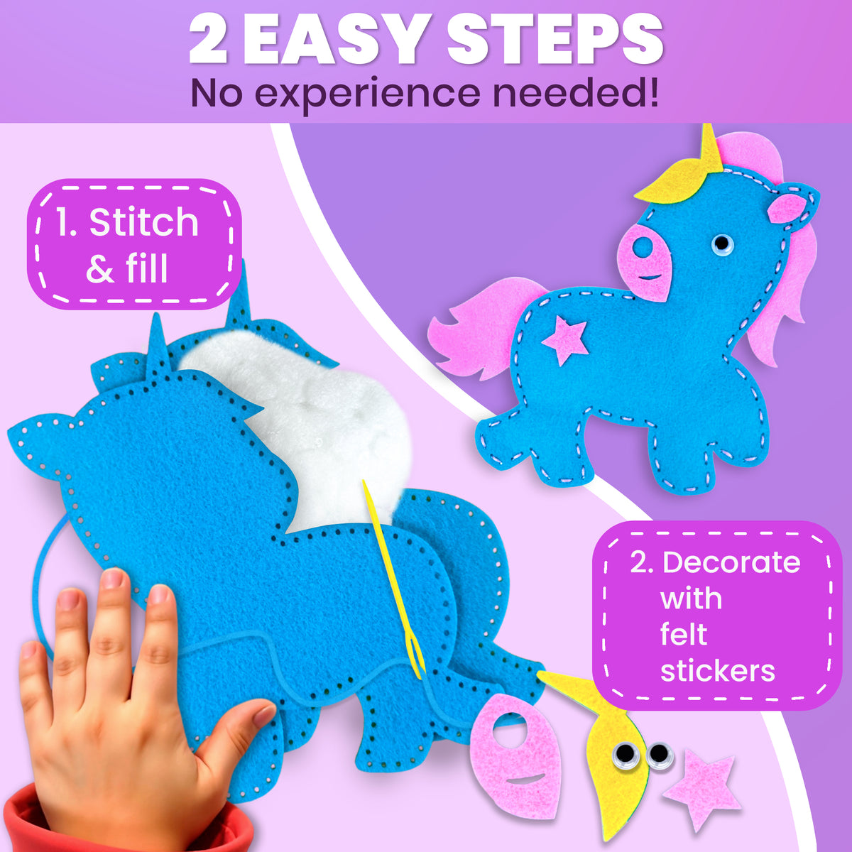 Craft Kits for Kids - 12 Fairy Tale Sewing Kit Basic