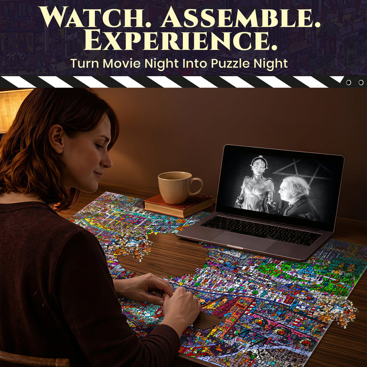 Bundle Set 3x1000 Piece Puzzle for Adults - Movie Collection