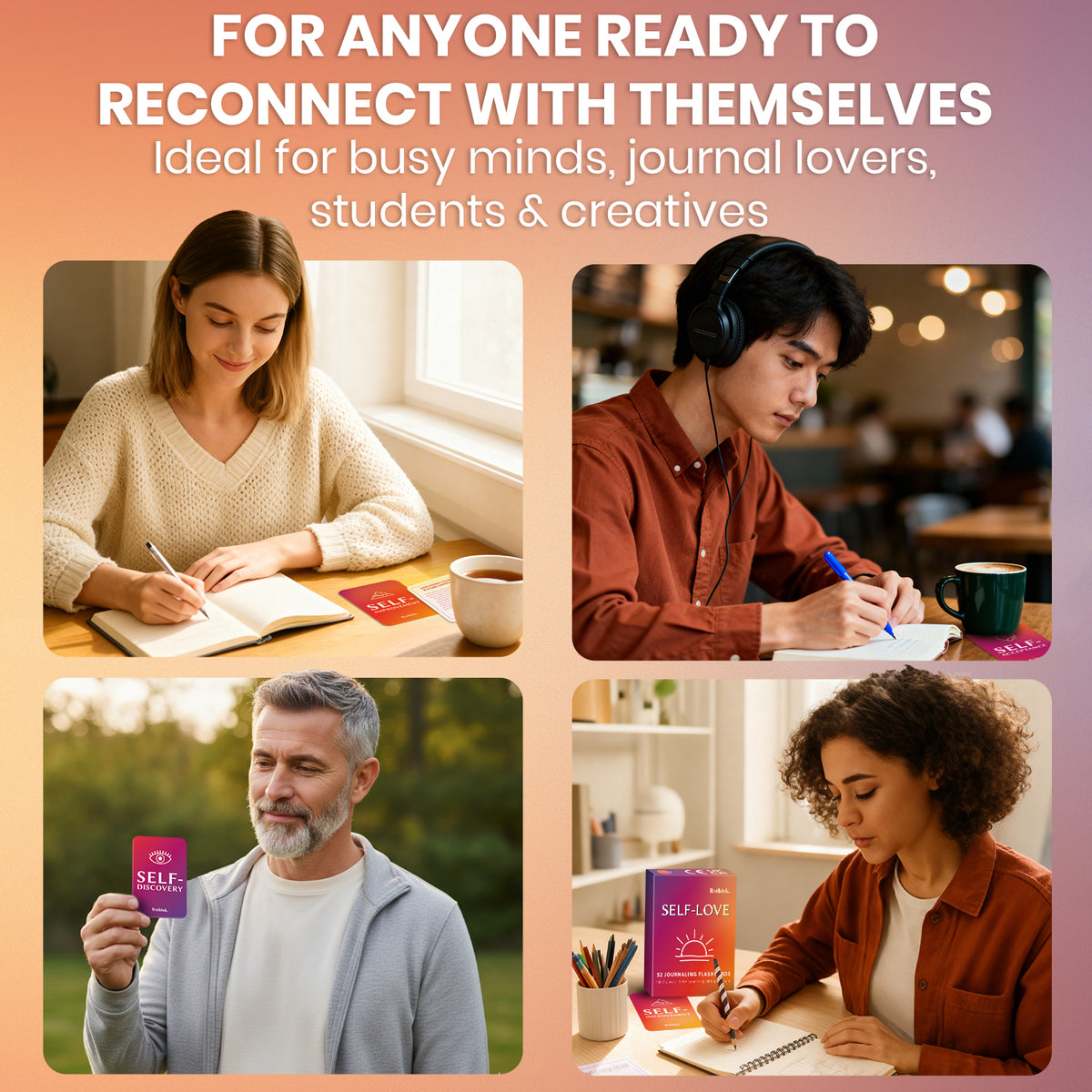 Self-Love: 52 Journaling Flashcards for Reflection & Self-Discovery