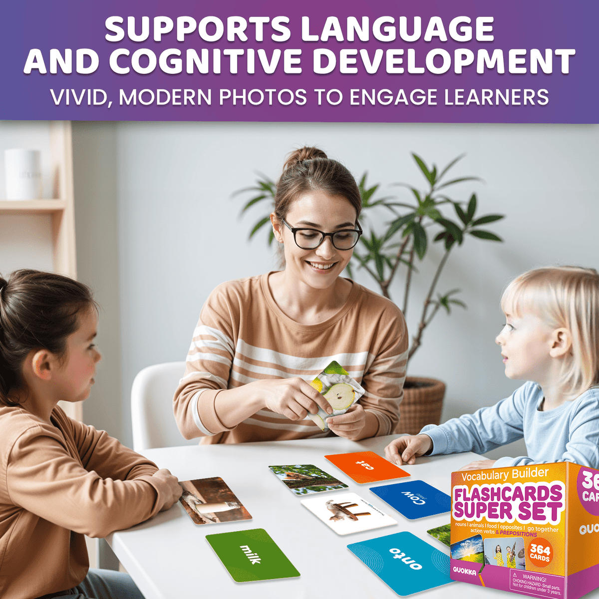 Real-Life Large Preschool Flash Cards for  ABA Therapy, ESL Teachin