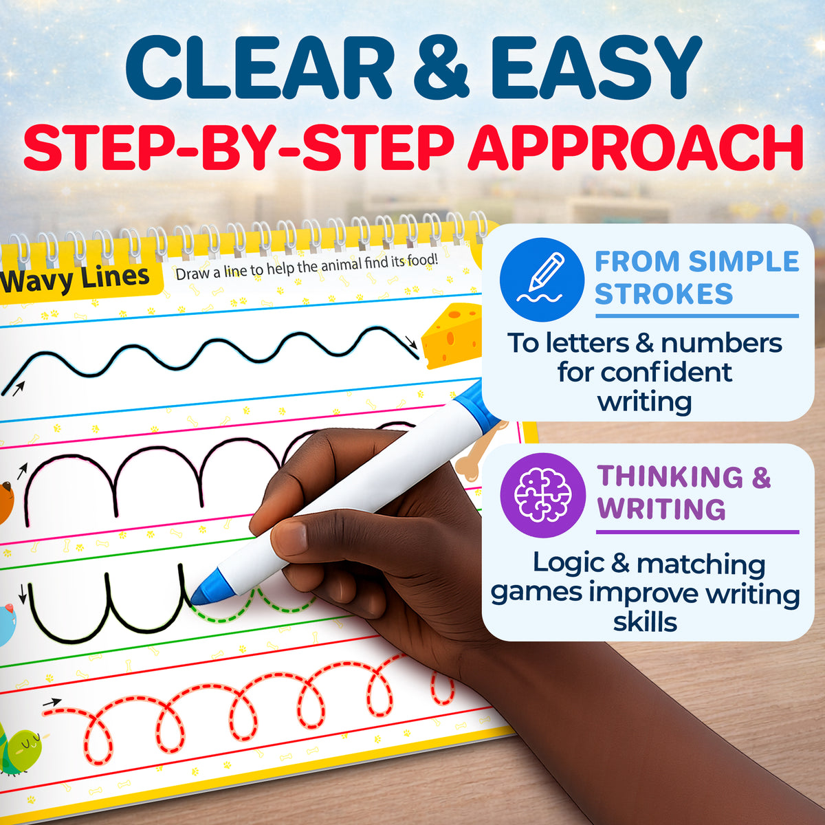 Tracing Books for Kids -  Reusable Dry Erase Activity