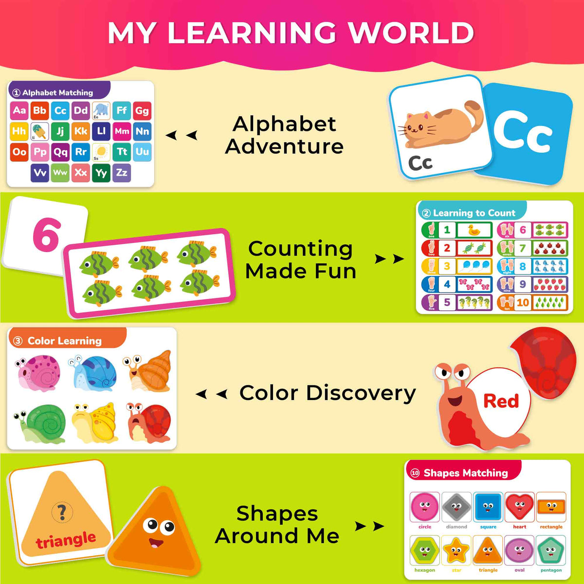 Montessori Busy Book for Toddlers |  Activity Book with Interactive Pages
