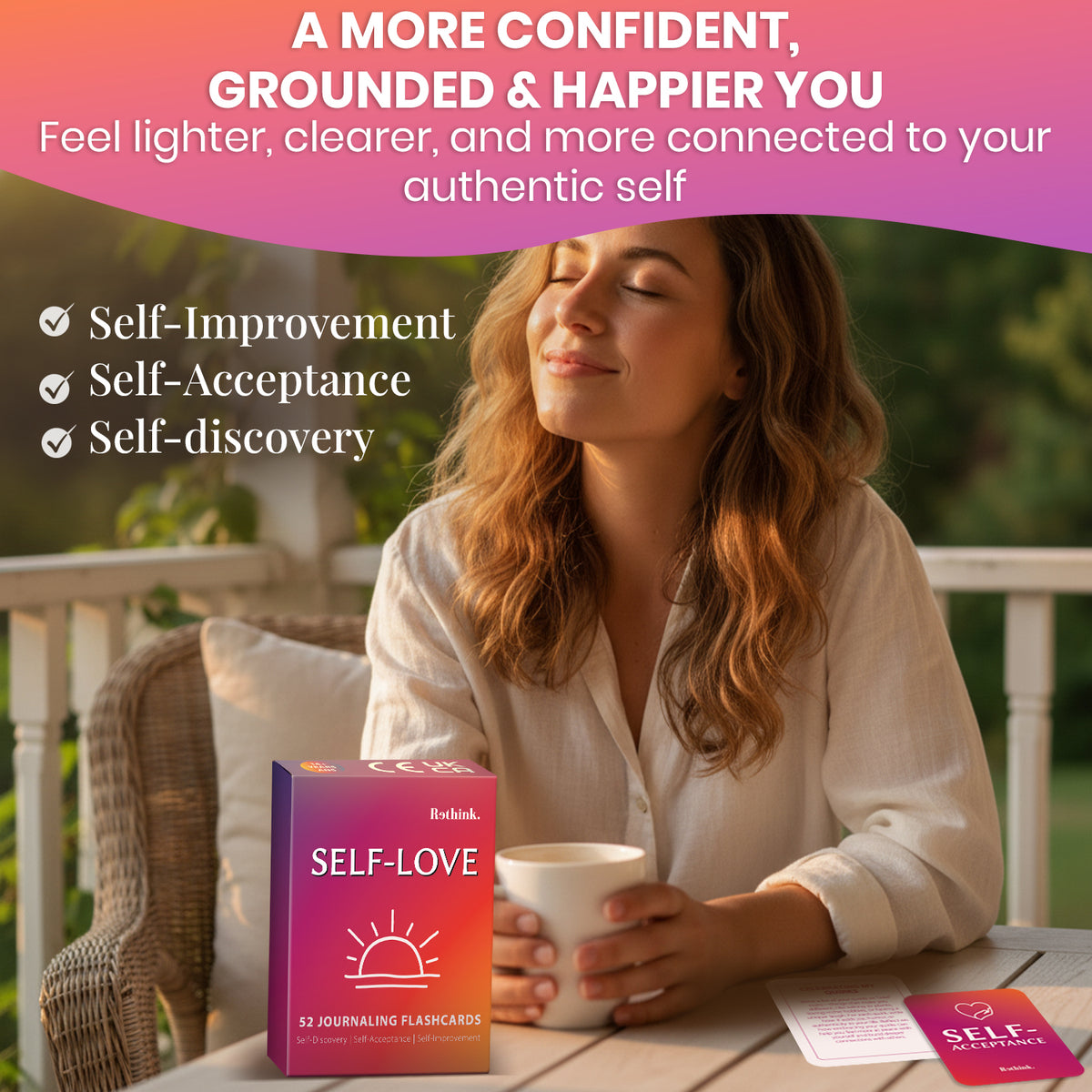 Self-Love: 52 Journaling Flashcards for Reflection & Self-Discovery