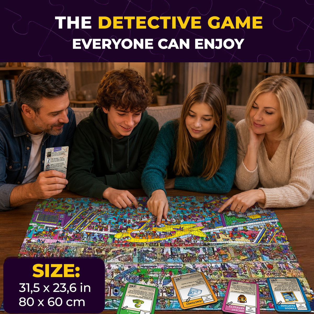 1000 Pcs Puzzle for Adults with Hidden Tasks - Airport