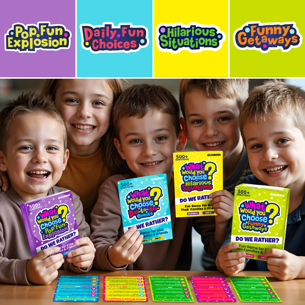 Card Game What Would You Choose? Hilarious Situations for Family
