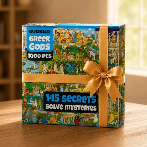 Wrapped Quokka puzzle box ready as a gift
